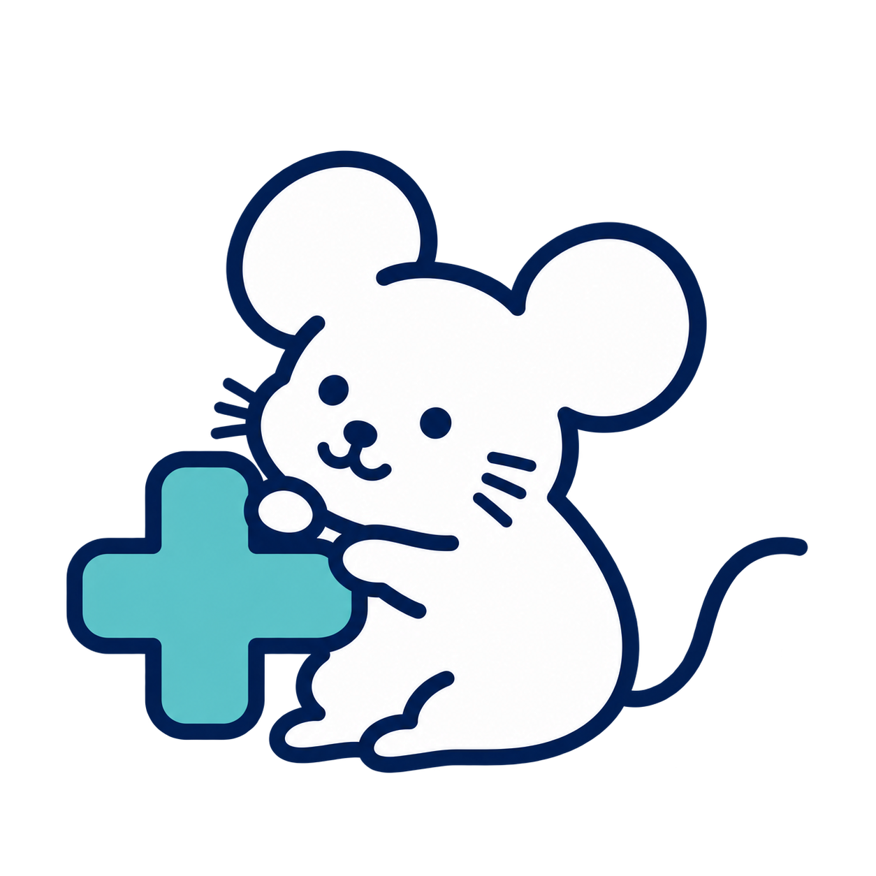 プラスマークを持つCinka+のネズミ